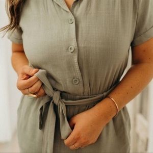 Carly Jean Los Angeles Graham Jumpsuit in Sage